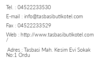 Taba Butik Otel iletiim bilgileri